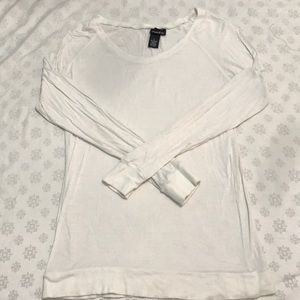 White long sleeve top
